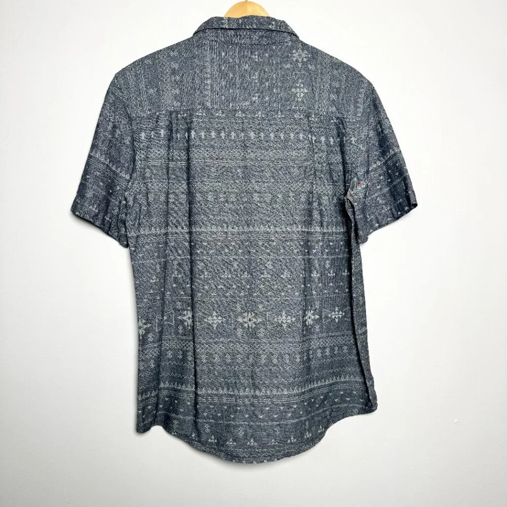 Silverlake Short Sleeve Button Down Southwestern Print Cotton Shirt Sz Medium - Picture 5 of 7